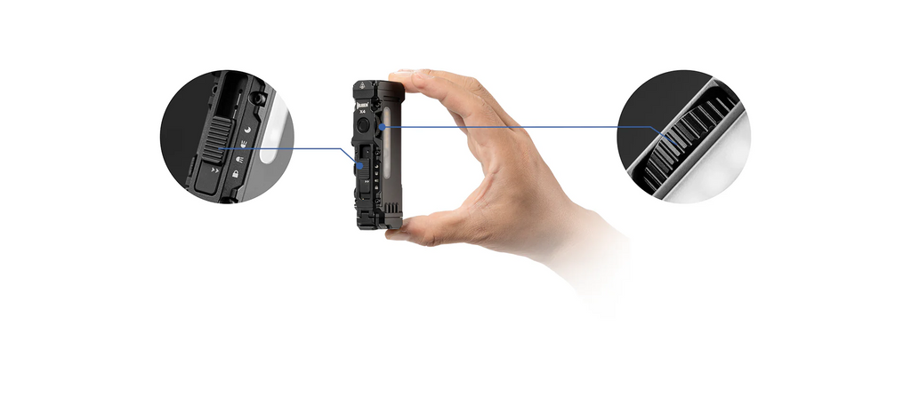 Linterna táctica EDC Wuben X4 compacta multifunción de 1500 lúmenes
