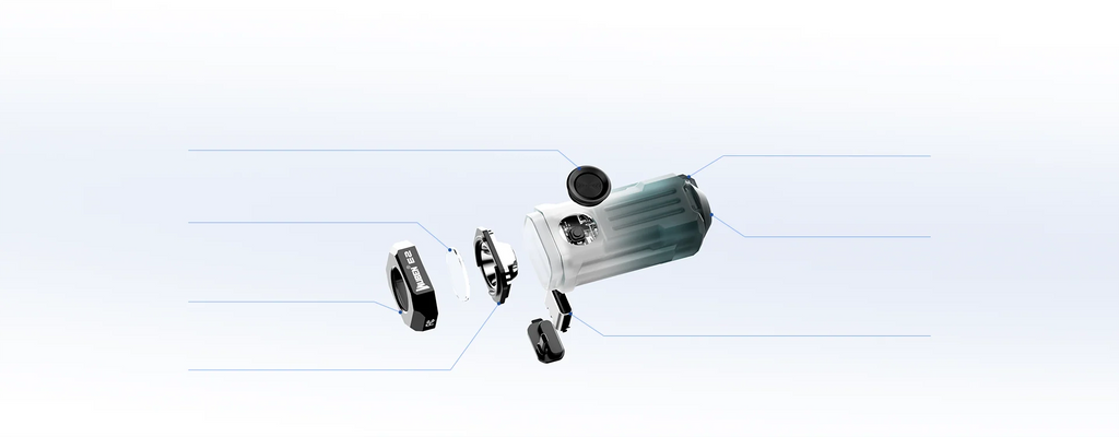 Linterna llavero compacta mini EDC Wuben E2 PULSE de 10,7 g