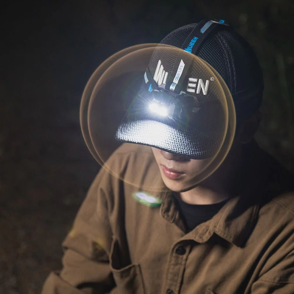 Linterna frontal LED recargable para caza WUBEN E7, 1800 lúmenes 🔥