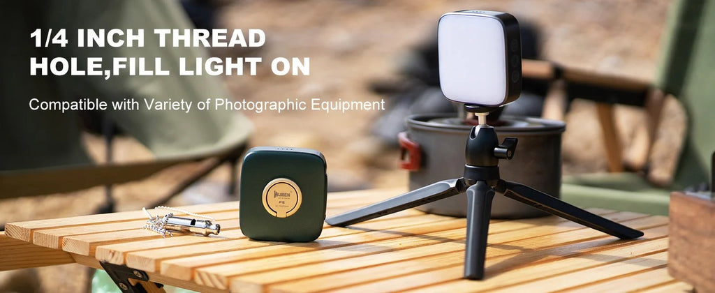 Batería externa recargable WUBEN F5 para camping y tiendas de campaña con luz LED