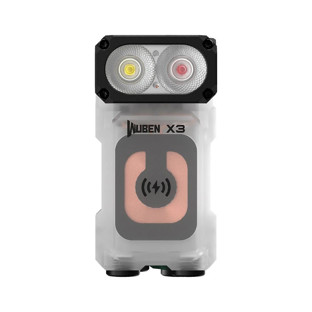 Linterna EDC WUBEN Lightok X3 Owl - Mini linterna recargable de 700 lúmenes (luz roja y blanca)