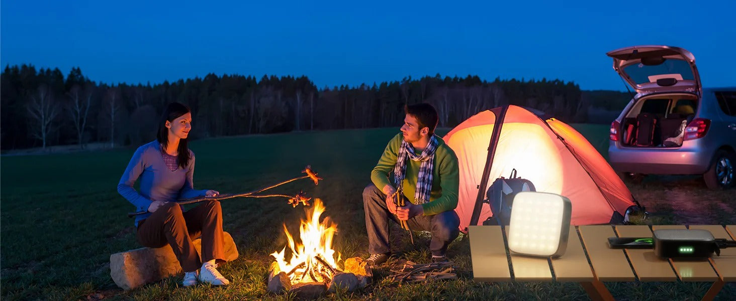 Batería externa recargable WUBEN F5 para camping y tiendas de campaña con luz LED