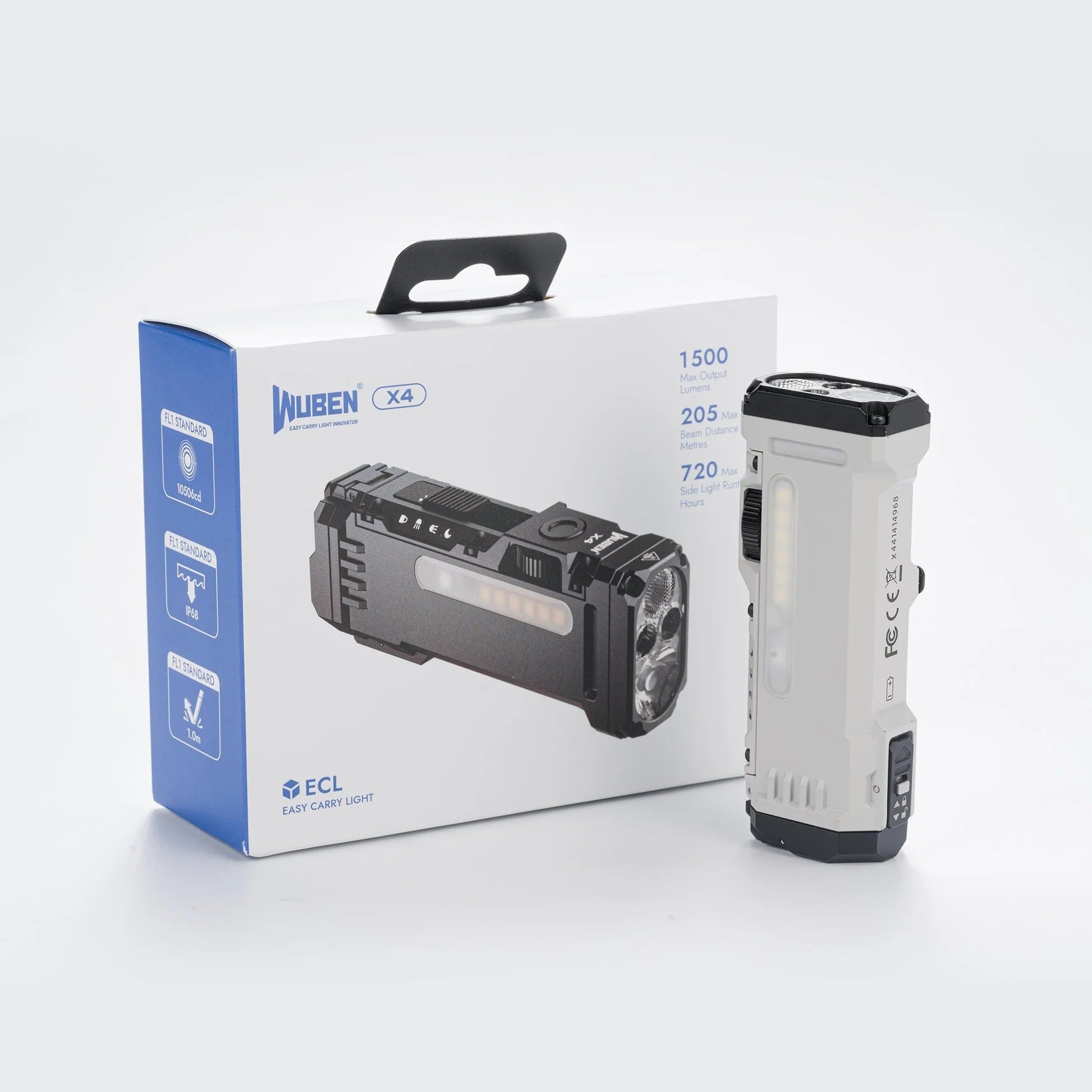 Linterna táctica EDC Wuben X4 compacta multifunción de 1500 lúmenes
