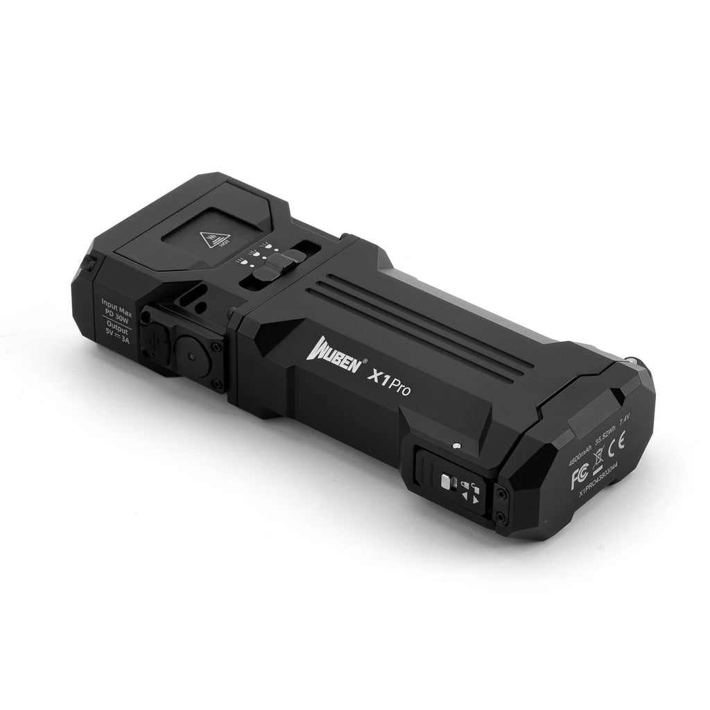 Wuben X1Pro 12300 Lúmenes Linterna EDC Recargable con Power Bank
