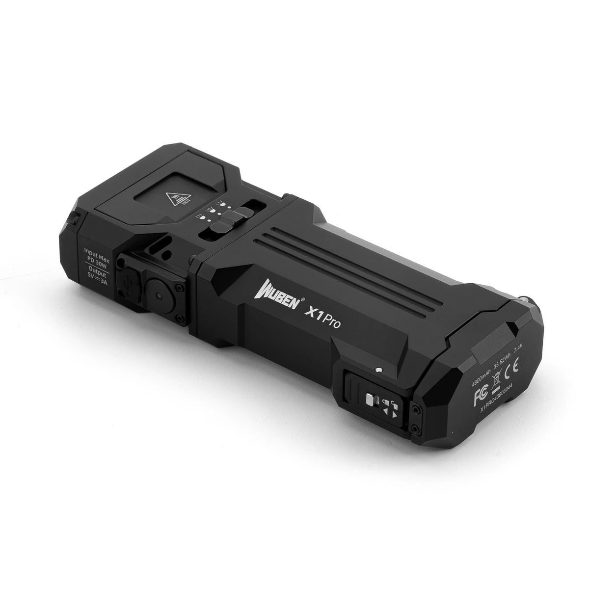 Wuben X1Pro 12300 Lúmenes Linterna EDC Recargable con Power Bank