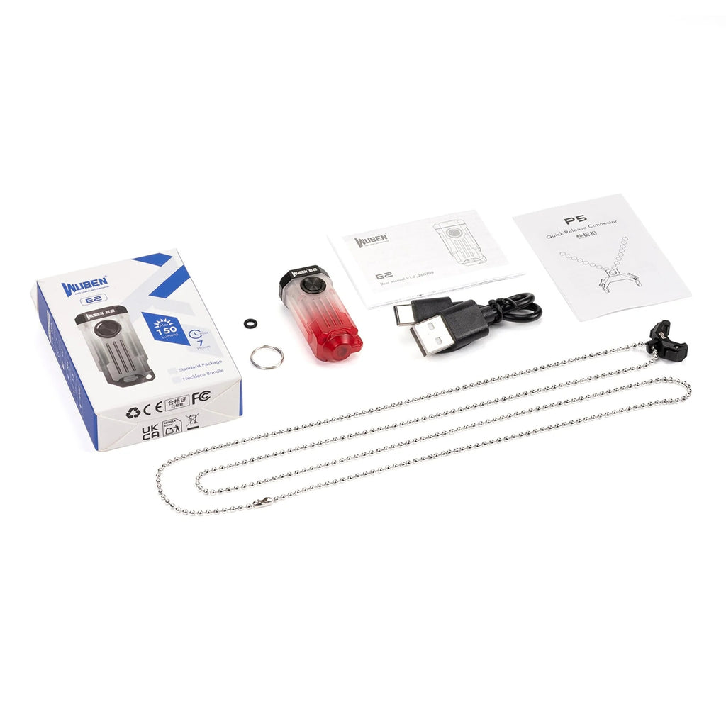 Linterna llavero compacta mini EDC Wuben E2 PULSE de 10,7 g