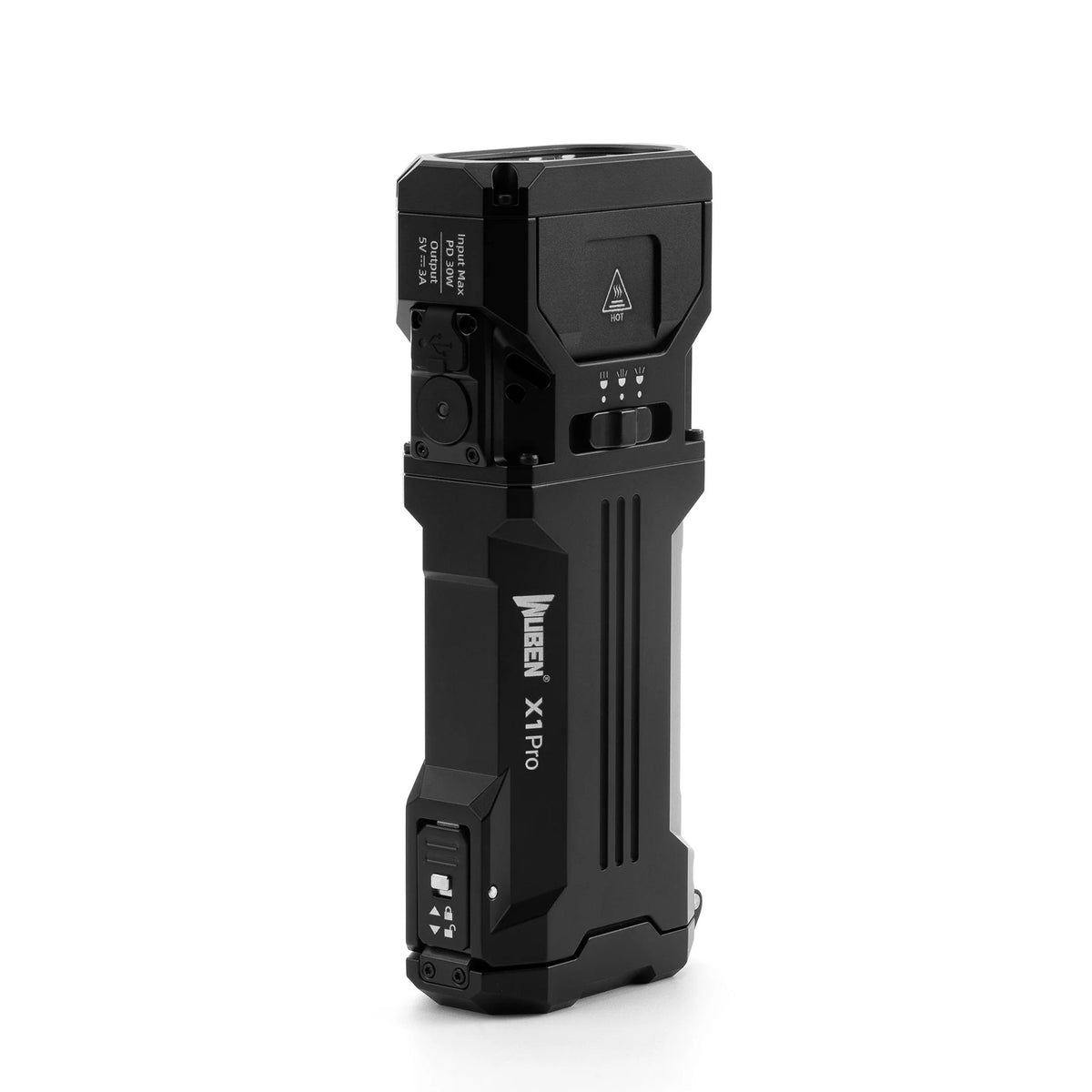 Wuben X1Pro 12300 Lúmenes Linterna EDC Recargable con Power Bank