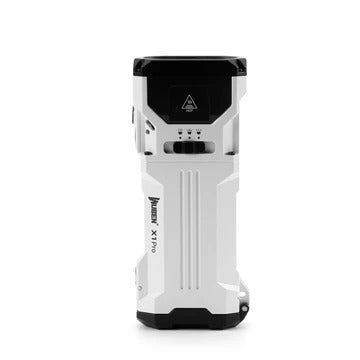 Linterna EDC recargable Wuben X1Pro de 12300 lúmenes con batería externa y clip.