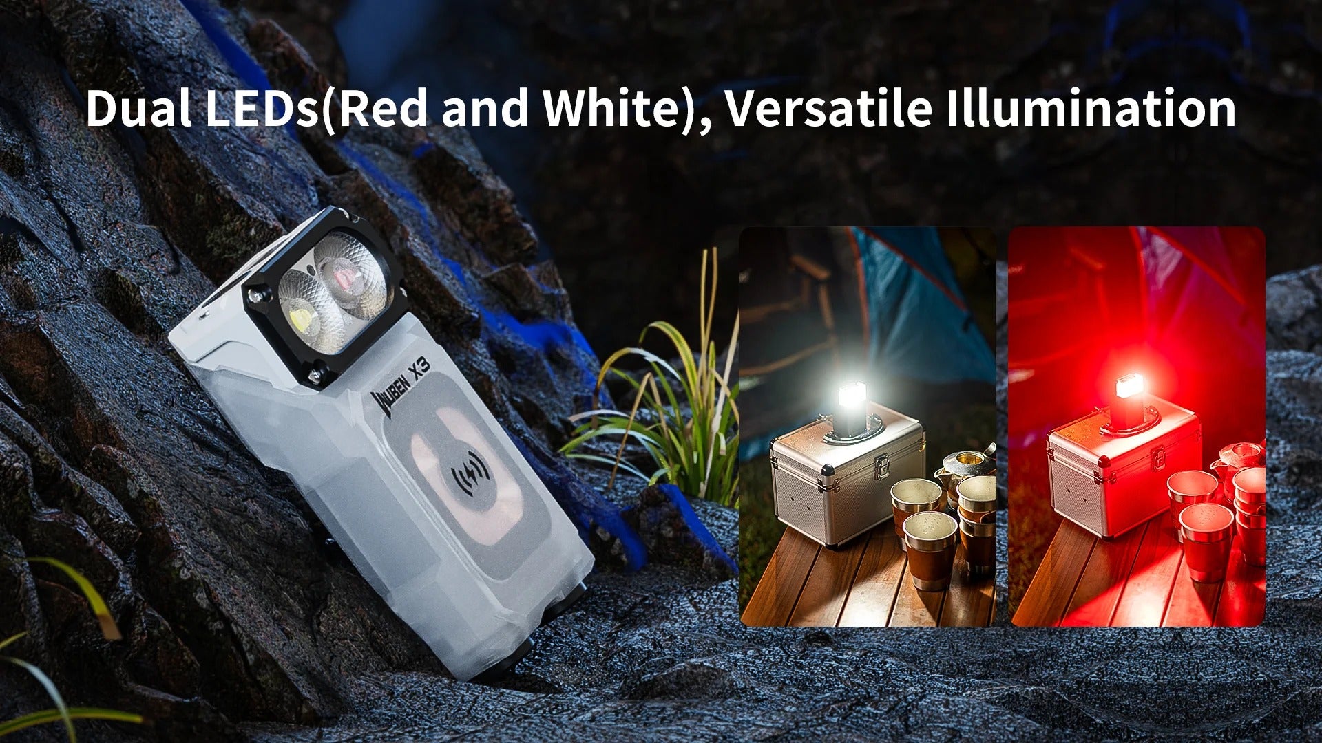 Linterna EDC WUBEN Lightok X3 Owl - Mini linterna recargable de 700 lúmenes (luz roja y blanca)
