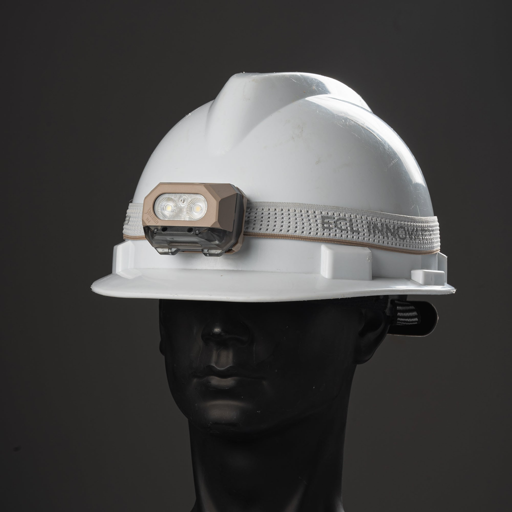 Linterna frontal recargable WUBEN H4 multifuncional de 800 lúmenes - Caqui