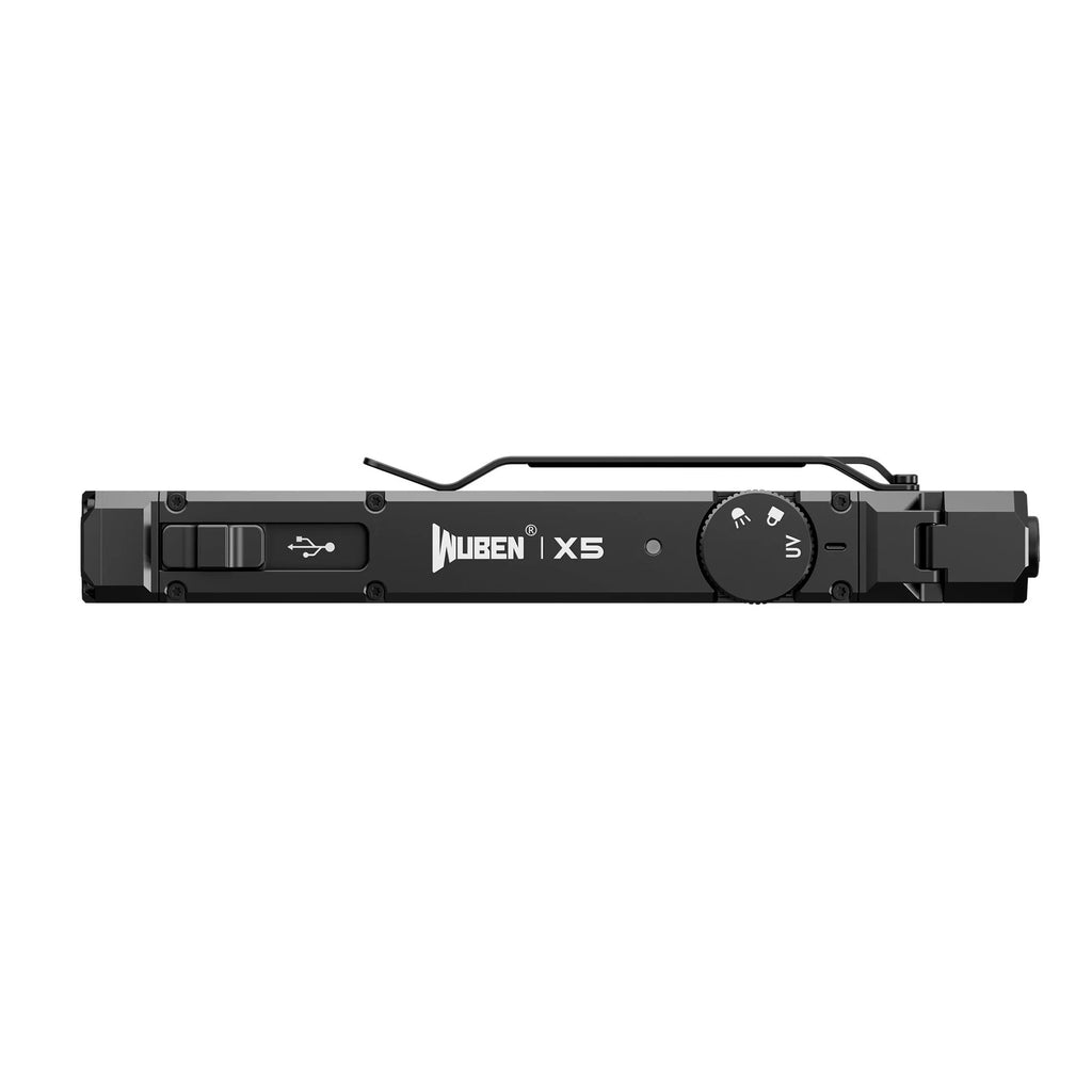 Linterna EDC compacta WUBEN X5 3 en 1 de 1300 lúmenes Grey